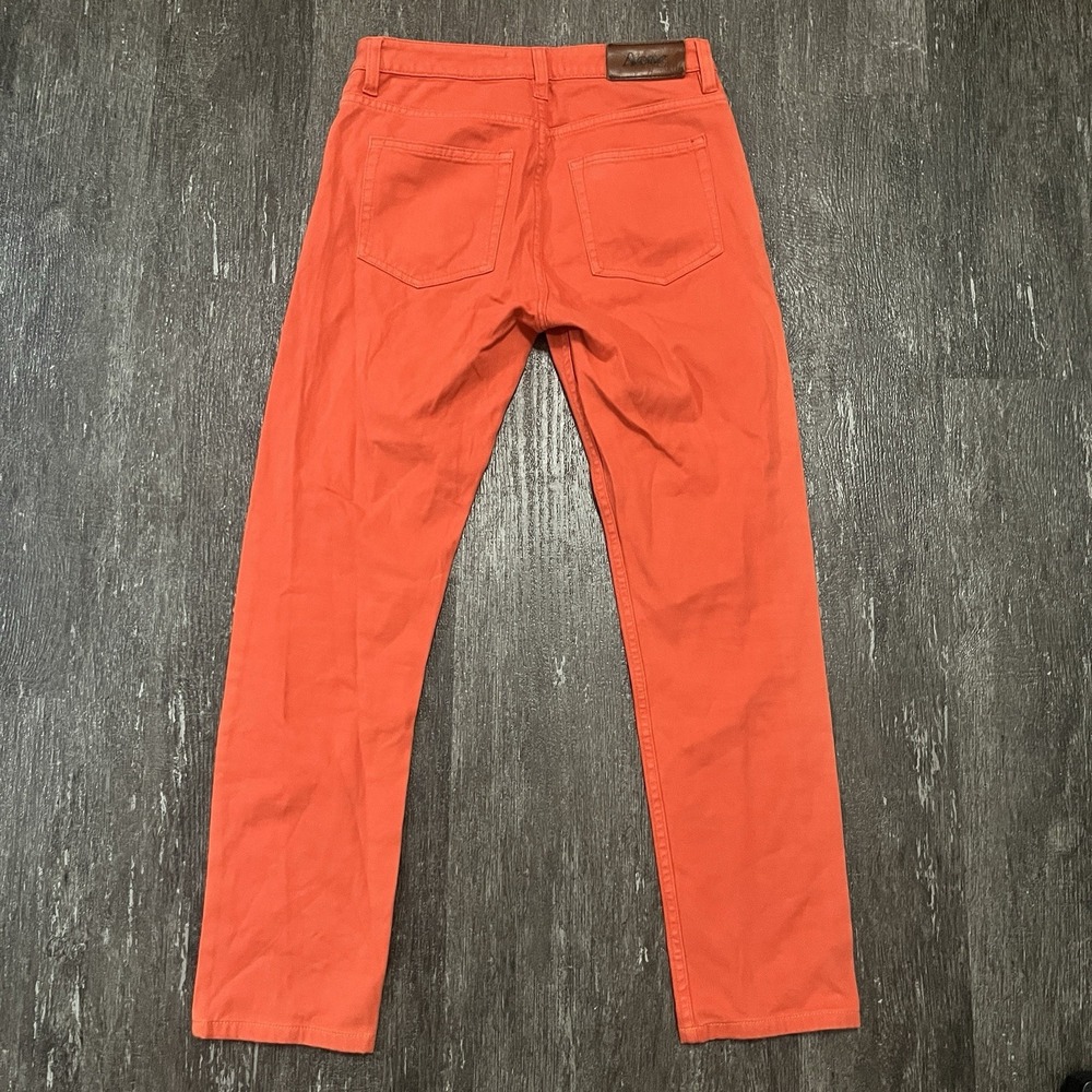 Acne Studios Orange Straight Leg Jeans Size 27 Waist 28 Women Flex